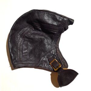 Rare Vintage World War 2 Brown Leather Pilot Cap Avirex Vintage Cap Hat